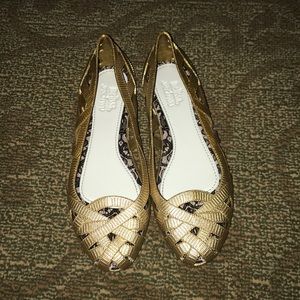 Melissa Jean Jason Wu Gold Flat 7